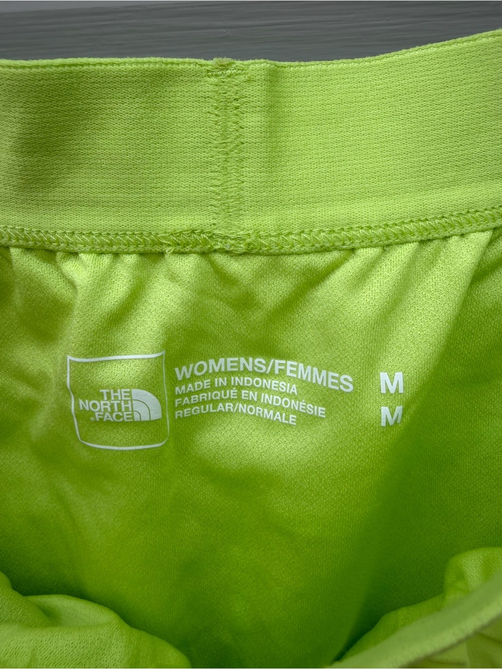 The North Face Women’s Neon Lime Athletic Shorts - Picture 3 of 4